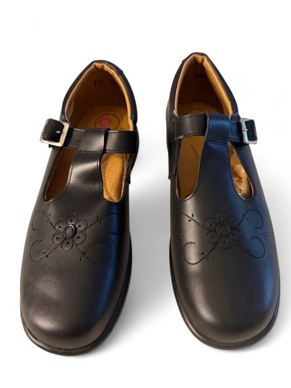 Dogi Black T-Strap Comfort Mary Jane Shoes - Classic School Style